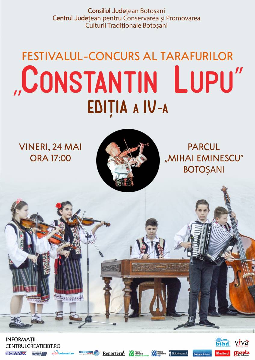 Regulamentul Festivalului-Concurs al Tarafurilor ,,Constantin Lupu”, Ediţia a IV-a, 24 mai 2019