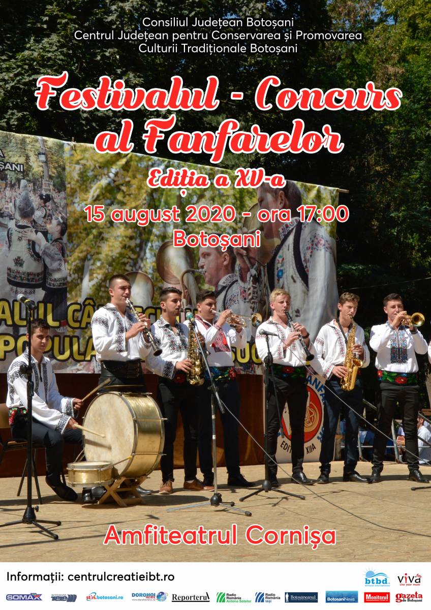 Regulamentul Festivalului-Concurs al Fanfarelor, Ediția a XV-a, 15 august 2020
