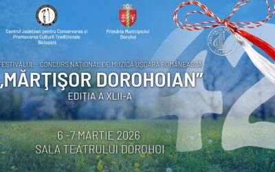 CONCURENȚII ADMIȘI LA PRESELECȚIA FESTIVALULUI-CONCURS DE MUZICĂ UȘOARĂ ROMÂNEASCĂ „MĂRȚIȘOR DOROHOIAN” 2026 👩🎤
